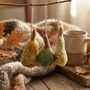 Handmade Felt Autumn Glory Gourds Set Of 3 Hanging Dec, thumbnail 1 of 2