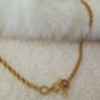 Vintage Toggle Clasp Necklace In 18 K Gold Adjustable Belcher Chain Waterproof Jewellery, thumbnail 5 of 5