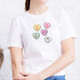 Funny Love Hearts 'Nope' Anti Valentine's T Shirt, thumbnail 5 of 7