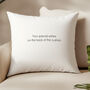 Watercolour Elegant Wedding Anniversary Cushion, thumbnail 2 of 4