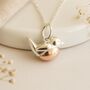 Personalised Sterling Silver And Rose Gold Robin Necklace, thumbnail 2 of 8