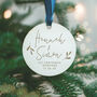 Personalised Bauble Gift For Engaged Couple, thumbnail 2 of 3