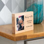 Personalised Beech Photo Block With Message, thumbnail 4 of 5