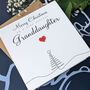 Personalised Handmade Christmas Card For Special Granddaughter, thumbnail 1 of 4