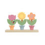 Wooden Stacking Flower Pots Toy Toddler Christmas Gift, thumbnail 3 of 5