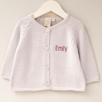 Baby Girl Sparkle Cardigan, 2 of 7