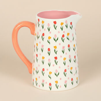 Summer Tulip Flower Vase Jug Floral Gift For Mum, 4 of 5