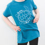 The Ocean Is Calling Turtle Summer Slogan T Shirt, thumbnail 2 of 6
