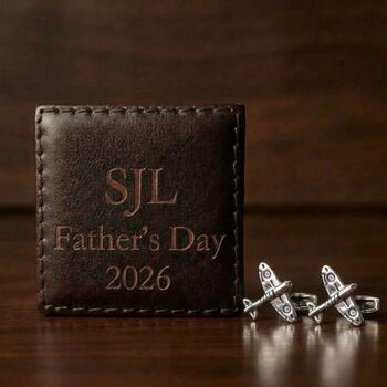 Personalised Spitfire Cufflinks For Father's Day, 8 of 10