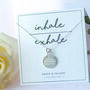Inhale Exhale Sterling Silver Necklace, thumbnail 5 of 12