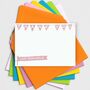 Thank You Bunting Note Cards In Various Colours, thumbnail 3 of 4