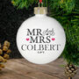 Personalised Mr And Mrs Bauble, thumbnail 3 of 3