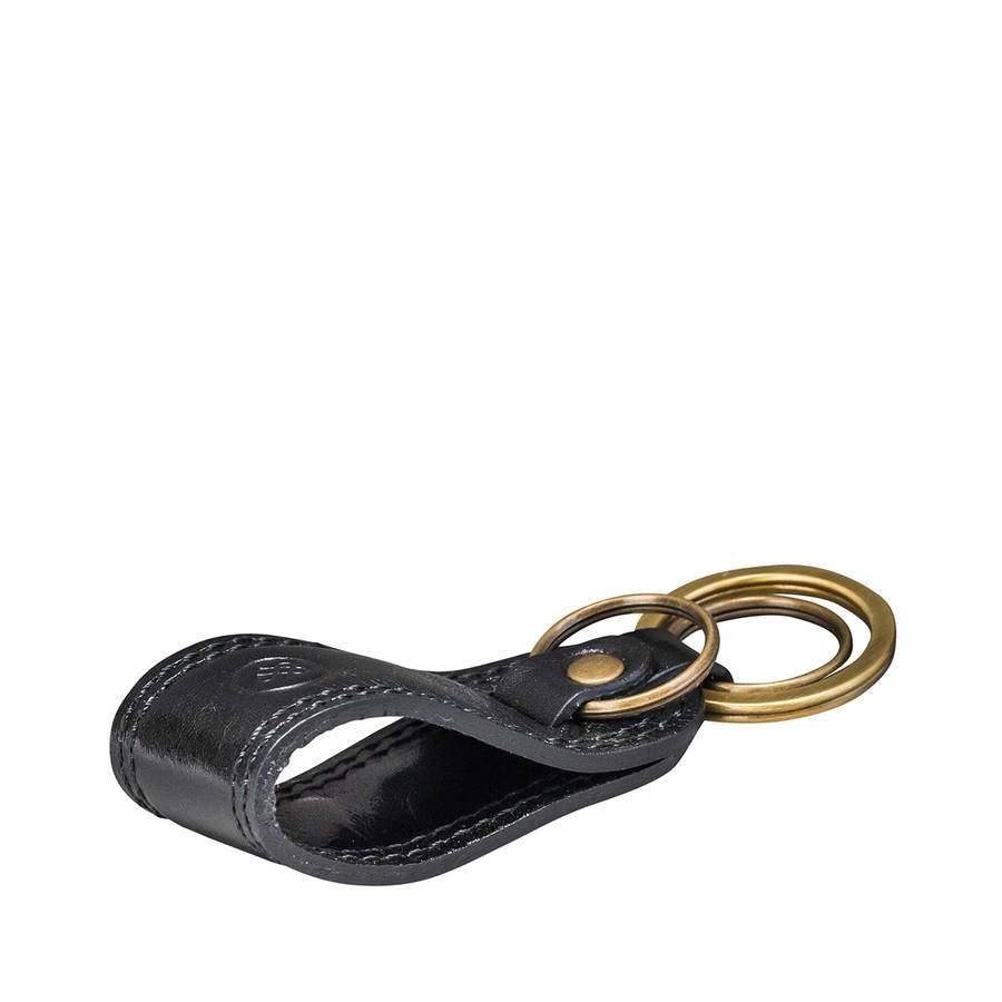 Personalised Father's Day Leather Keyring By Maxwell-Scott