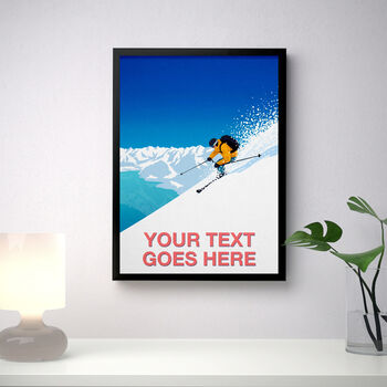 Personalised Skier Poster, 2 of 7