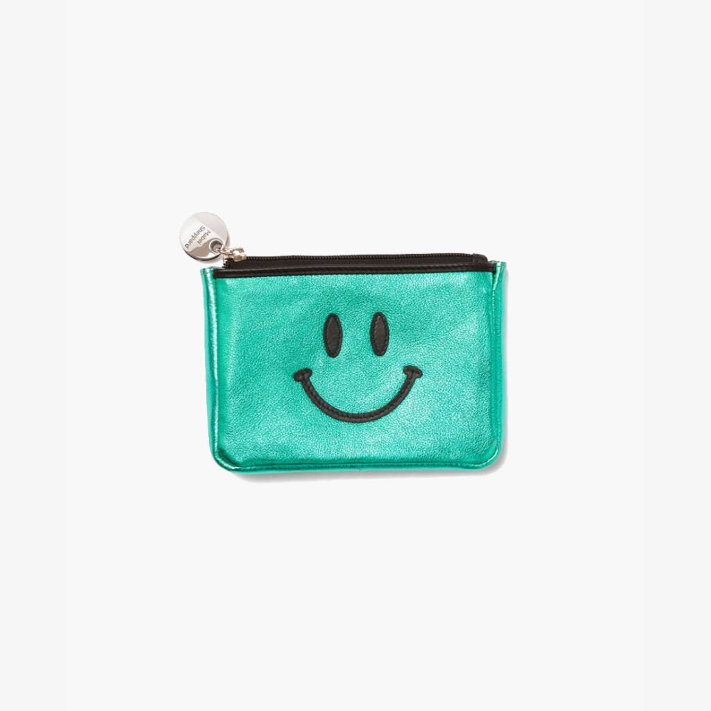 Mabel Sheppard Happy Leather Purse Green