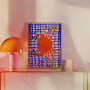 Crab On Blue Tablecloth Seafood Illustration Kitchen Poster, thumbnail 6 of 12