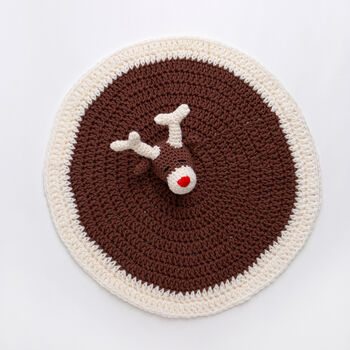 Reindeer Baby Comforter Crochet Kit, 3 of 9