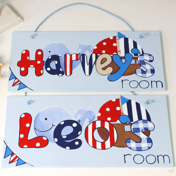 Personalised Nautical Boat Canvas Sign, 5 of 6