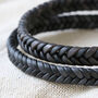 Men's Personalised Tight Braid Leather Bracelet, thumbnail 10 of 12