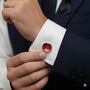 Personalised Remembrance Day Poppy Cufflinks, thumbnail 11 of 11