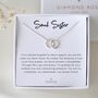 Soul Sister Necklace – Elegant Circle Rings Symbolizing Friendship, thumbnail 1 of 5