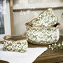 Irina Green Botanical Set Of Three Flower Planters, thumbnail 2 of 3