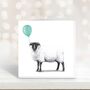 Sheep Balloon Greeting Card, thumbnail 1 of 6