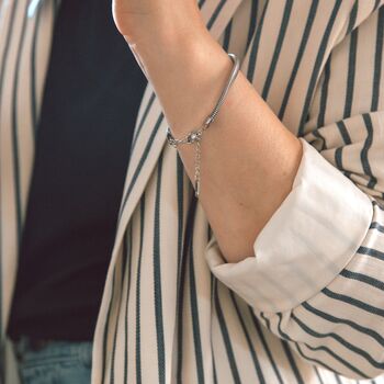 Luxury Snake Chain Bracelet Gold Or Silver Adjustable, 7 of 12