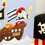 Personalised Pirate Ship Name Canvas, thumbnail 6 of 9