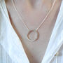 Recycled Silver Circle Necklace, thumbnail 1 of 4