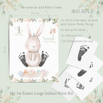 My First Easter Personalised Inkless Print Keepsake Kit, 3 of 7