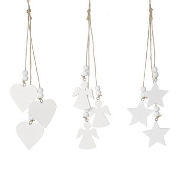 Angel Heart Star Hanger Christmas Decoration, 2 of 2