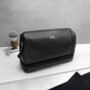 Personalised Men's Leather Initial Wash Bag, thumbnail 1 of 8