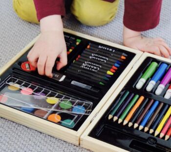 Personalised Wooden Art Box Set, 4 of 6
