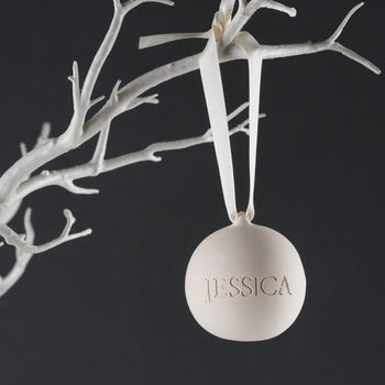 Personalised Engraved Ceramic Bauble, 4 of 4