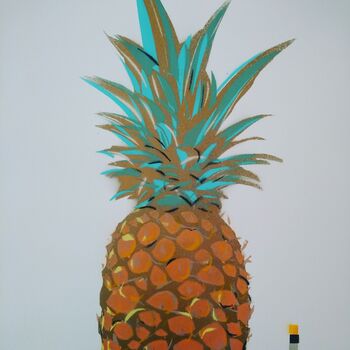 'Pineapple' Original Metallic Handmade, 2 of 9