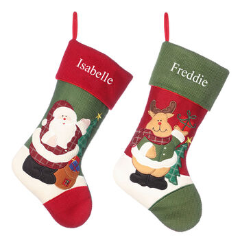 Personalised Traditional Children's Christmas Stocking By Dibor ...