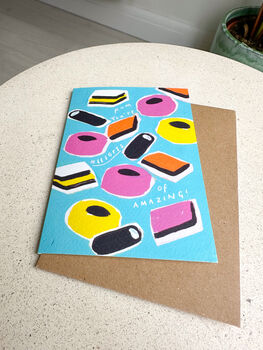Liquorice Allsorts Pun Mother's Day Card, 3 of 6