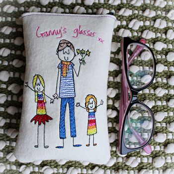 Personalised Embroidered Granny's Glasses Case, 3 of 12