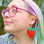 Strawberry Statement Earrings, thumbnail 2 of 3