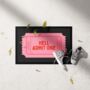Hell Admit One | Red And Pink | Door Mat, thumbnail 1 of 2