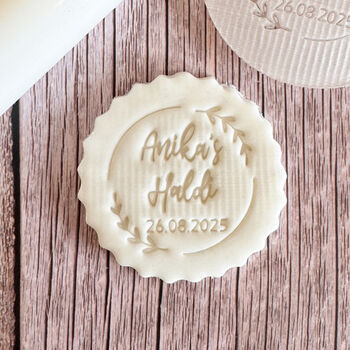 Haldi Cake Embosser Indian Wedding Celebration, 2 of 3