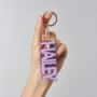 Personalised Acrylic Glitter Key Chains Key Rings Bag Charm, thumbnail 7 of 9