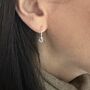 60th Birthday Infinity Ring Hoop Earrings, thumbnail 7 of 8