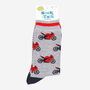 Men's Racing Motorbikes Superbikes Bamboo Socks Grey Red, thumbnail 4 of 4
