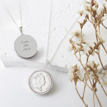 30th Birthday 1995 Five Pence Necklace, 5 of 11