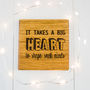 Personalised 'It Takes A Big Heart' Teachers Coaster, thumbnail 2 of 4