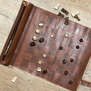 Monogrammed Roll Up Chess Set, 2 of 2
