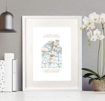 Personalised Our Home Map Print, 5 of 12