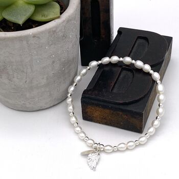 Lottie’s Silver And Pearl Bracelet, 7 of 9